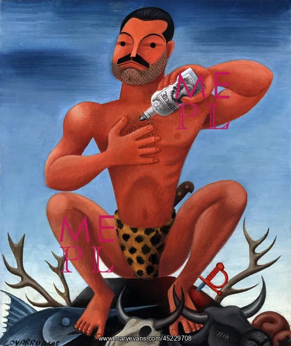 : Ernest Hemingway as Tarzan by cartoonist ? : Ernest Hemingway as Tarzan by cartoonist ?