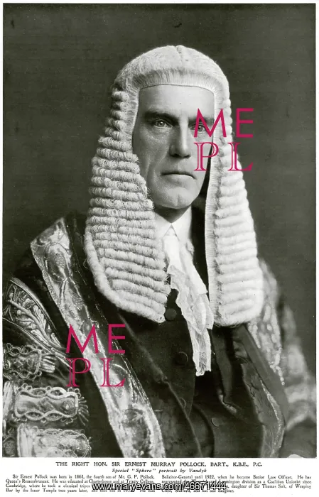 : Ernest Pollock, 1st Viscount Hanworth : Ernest Pollock, 1st Viscount Hanworth