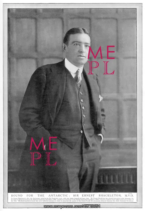 : Ernest Shackleton - Irish Antartic explorer - 1914 : Ernest Shackleton - Irish Antartic explorer - 1914