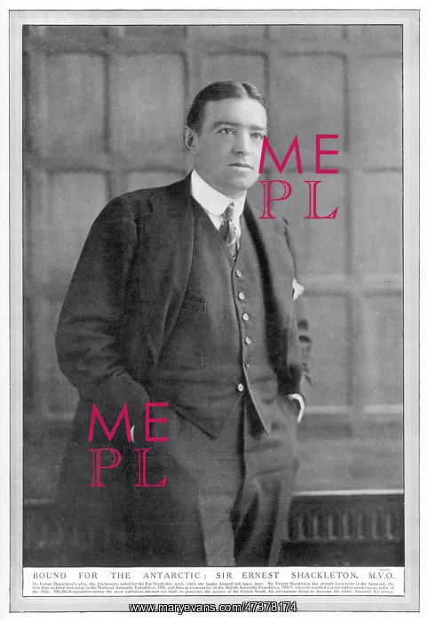 : Ernest Shackleton - Irish Antartic explorer - 1914 : Ernest Shackleton - Irish Antartic explorer - 1914