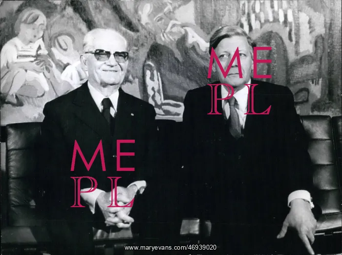 : Ernesto Geisel of Brazil and Helmut Schmidt of Germany : Ernesto Geisel of Brazil and Helmut Schmidt of Germany