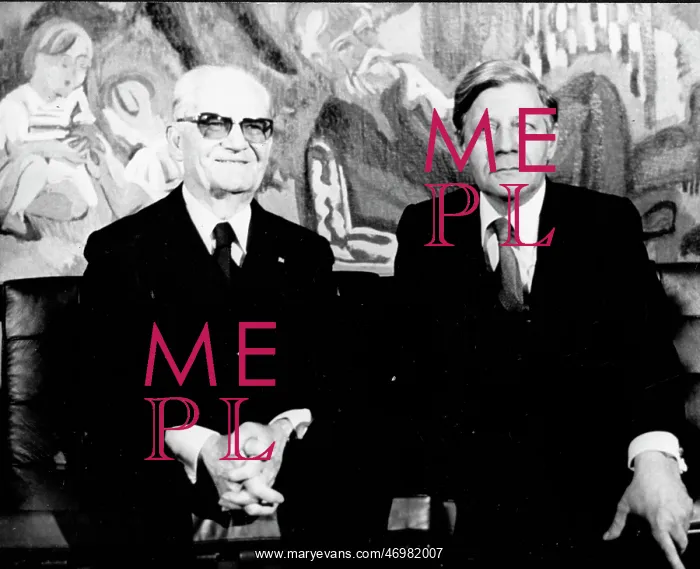 : Ernesto Geisel of Brazil and Helmut Schmidt of Germany : Ernesto Geisel of Brazil and Helmut Schmidt of Germany