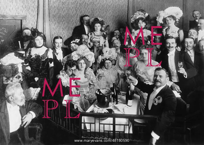 : Ernst Baron von Wolzogen at a carnival celebration, 1902 : Ernst Baron von Wolzogen at a carnival celebration, 1902