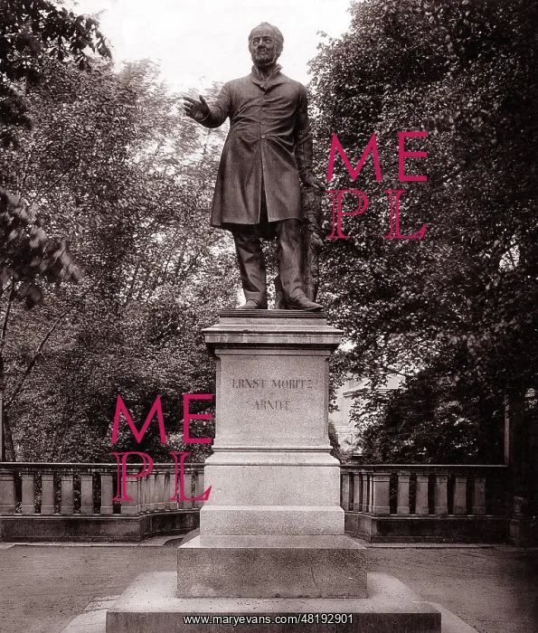 : Ernst-Moritz-Arndt monument in Bonn, 1892 : Ernst-Moritz-Arndt monument in Bonn, 1892