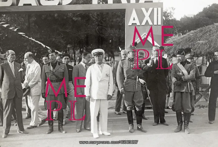 : Ernst Ruediger Starhemberg and Benito Mussolini : Ernst Ruediger Starhemberg and Benito Mussolini