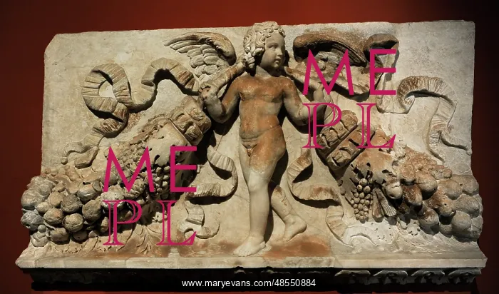 : Eros. Roman relief : Eros. Roman relief