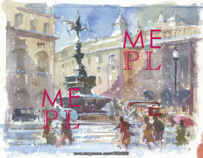 : Eros in Winter ? a scene of Piccadilly Circus : Eros in Winter ? a scene of Piccadilly Circus