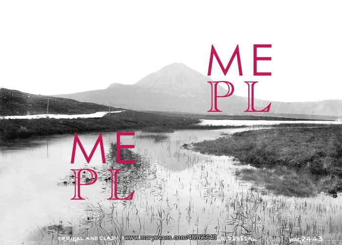 : Errigal and Clady River Above Gweedore, Co. Donegal : Errigal and Clady River Above Gweedore, Co. Donegal