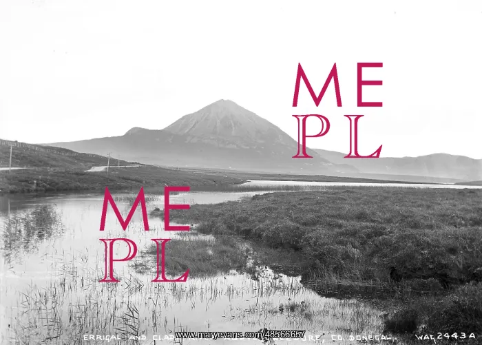 : Errigal and Clady River Above Gweedore, Co. Donegal : Errigal and Clady River Above Gweedore, Co. Donegal