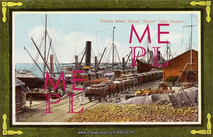 : Erskine Wharf - Wheat Export Yard, Karachi, Pakistan : Erskine Wharf - Wheat Export Yard, Karachi, Pakistan