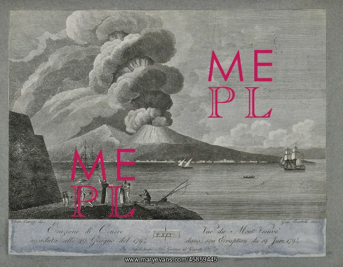 : Eruption of ash from Mount Vesuvius, 19 June 1794 : Eruption of ash from Mount Vesuvius, 19 June 1794