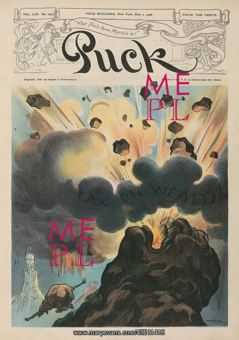 : ERUPTION OF MOUNT TEDDY a 1906 cartoon of ? : ERUPTION OF MOUNT TEDDY a 1906 cartoon of ?