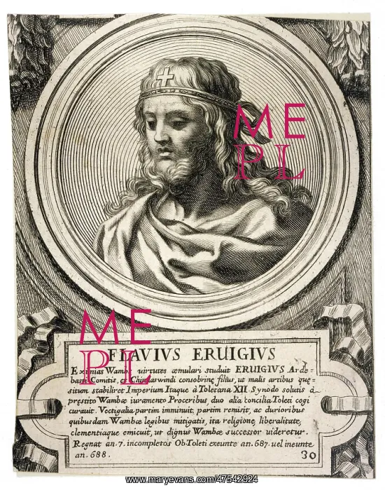  : ERVIGIUS / VISIGOTHIC KING
