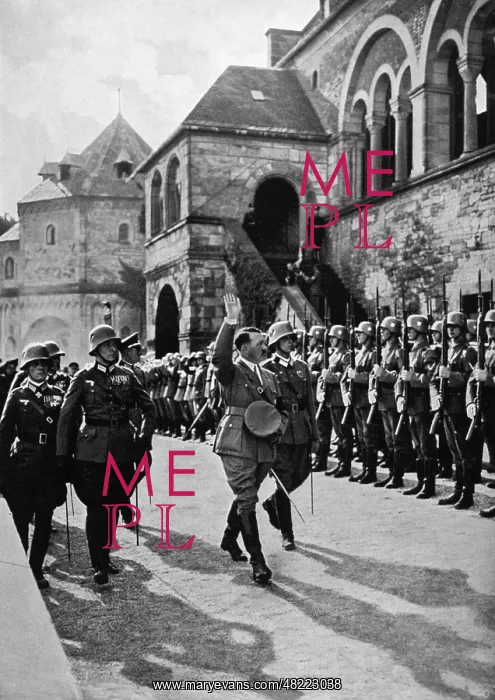 : Erwin Rommel and Adolf Hitler in Goslar, 1934 : Erwin Rommel and Adolf Hitler in Goslar, 1934