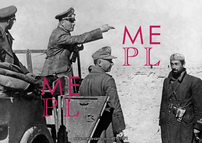: Erwin Rommel with an Italian division, 1942 : Erwin Rommel with an Italian division, 1942