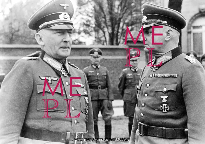: Erwin von Witzleben and General Haase : Erwin von Witzleben and General Haase