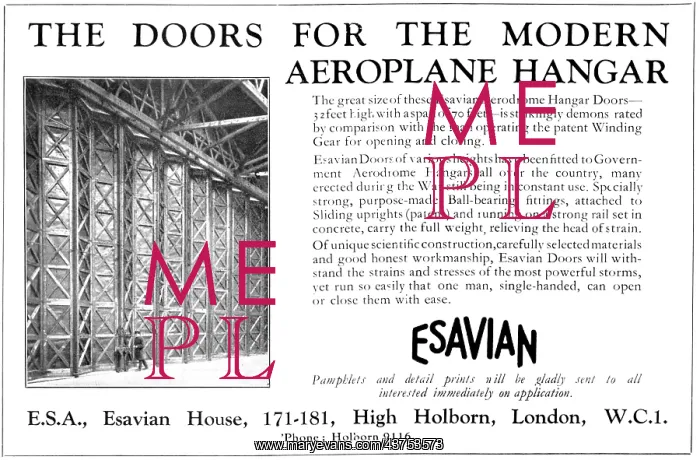  : Esavian Hangar Doors 1931