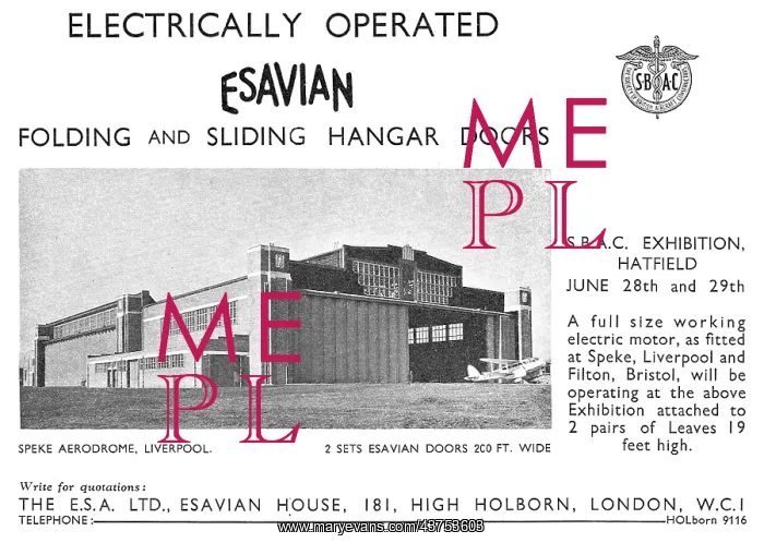 : Esavian Hangar Doors - Speke : Esavian Hangar Doors - Speke