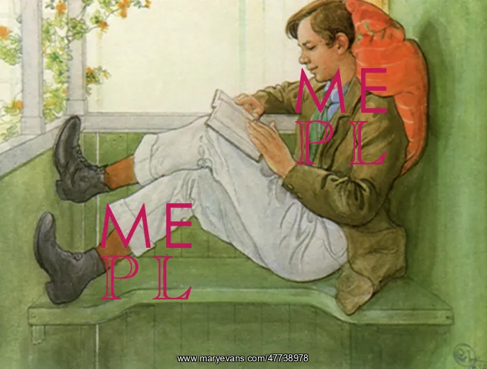  : Esbjorn Reading on the Veranda
