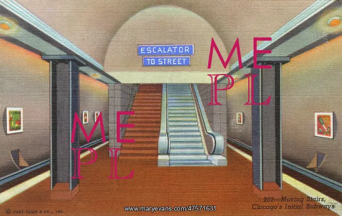 : The escalators of the Chicago Subway : The escalators of the Chicago Subway