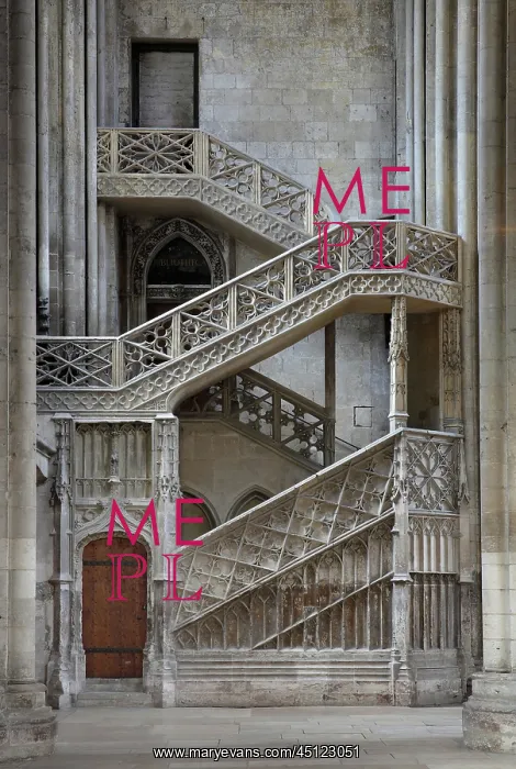 : Escalier des Libraires, Rouen cathedral, Normandy, France : Escalier des Libraires, Rouen cathedral, Normandy, France