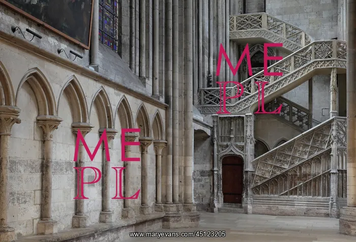 : Escalier des Libraires, Rouen Cathedral, Normandy, France : Escalier des Libraires, Rouen Cathedral, Normandy, France