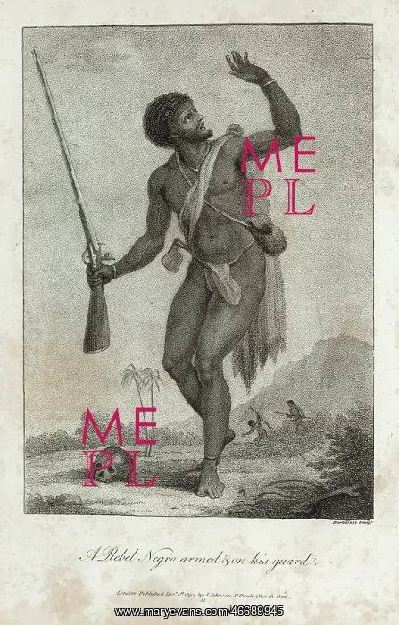 : An escaped black slave carrying a firearm : An escaped black slave carrying a firearm