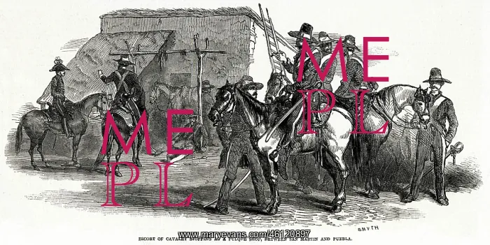 : Escort of Cavalry resting 1847 : Escort of Cavalry resting 1847
