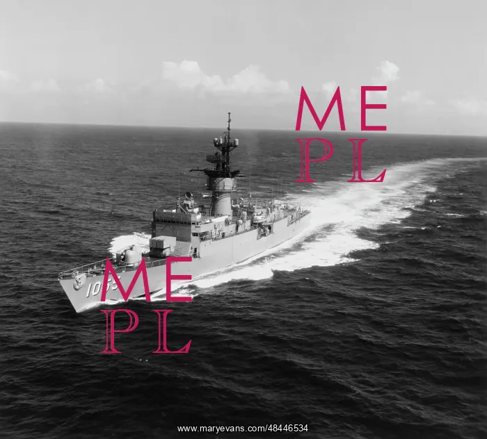 : Escort ship USS Hepburn operating in the Pacific Ocean, 1970 : Escort ship USS Hepburn operating in the Pacific Ocean, 1970