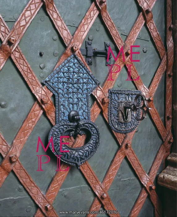 : Escutcheon and pull ring at the sacristy door of? : Escutcheon and pull ring at the sacristy door of?