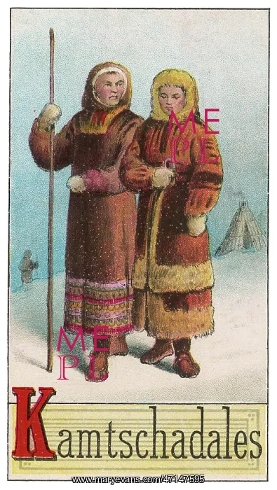 : Eskimo couple of Kamchatka : Eskimo couple of Kamchatka