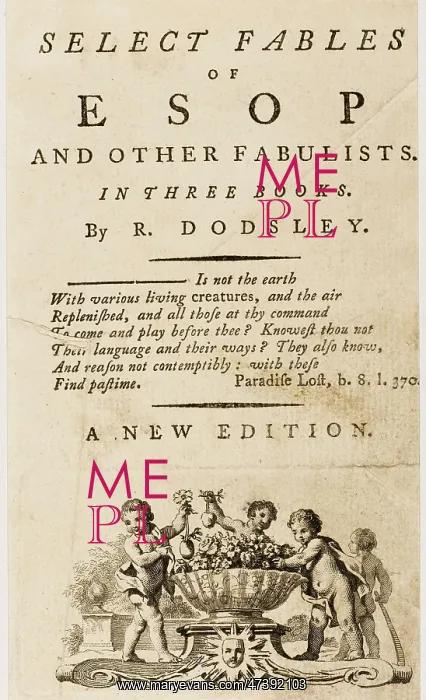 : Esop's Fables Title Page : Esop's Fables Title Page