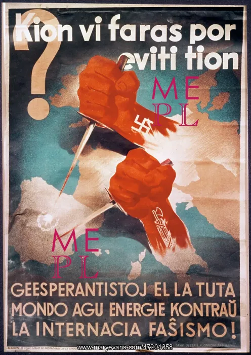 : ESPERANTO POSTER 1936-9 : ESPERANTO POSTER 1936-9