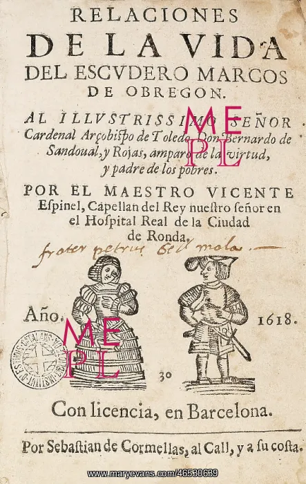  : ESPINEL, Vicente (1550-1624)
