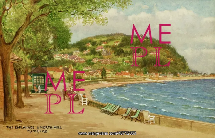 : Esplanade and North Hill, Minehead, Somerset : Esplanade and North Hill, Minehead, Somerset