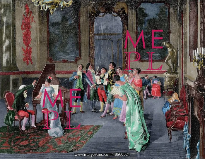 : Essay of a Opera. Versailles. Engraving. Colored : Essay of a Opera. Versailles. Engraving. Colored