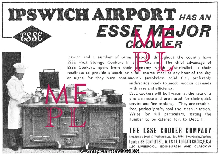 : Esse Cookers For Catering 1938 : Esse Cookers For Catering 1938