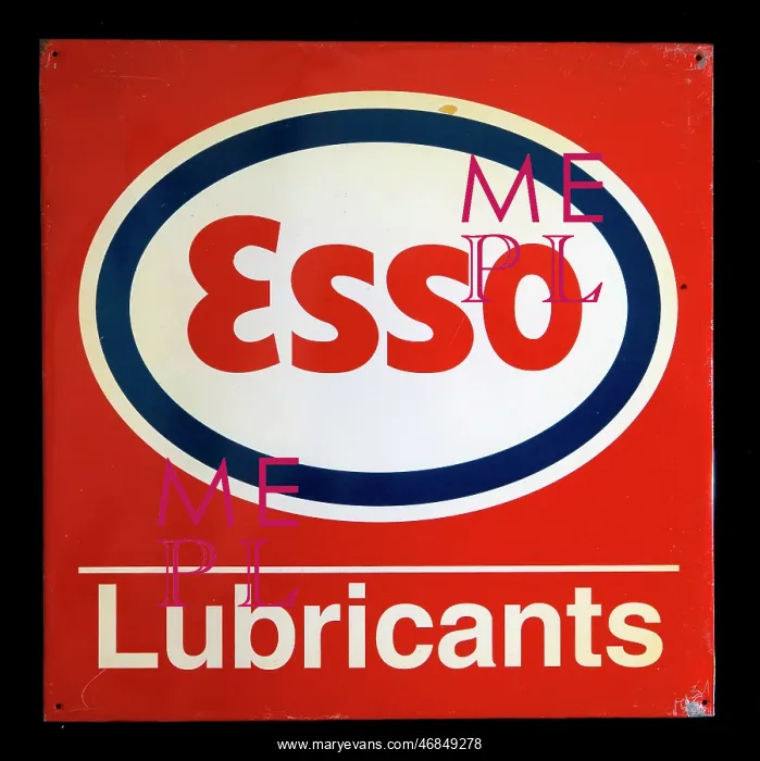 : Esso Enamel Sign : Esso Enamel Sign