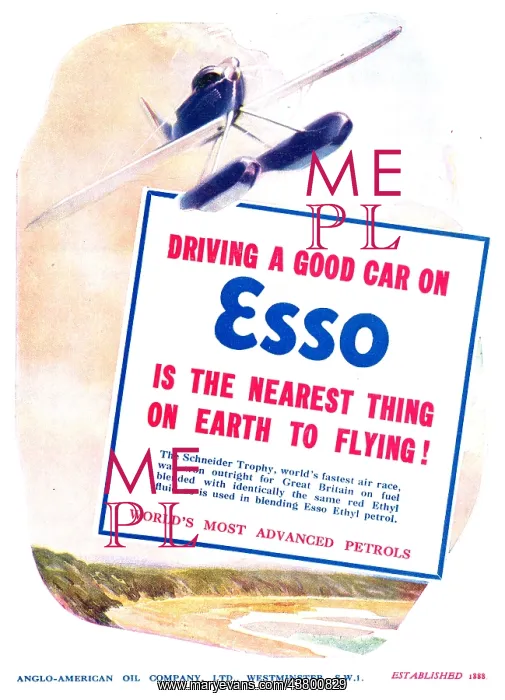 : Esso Ethyl Aviation Fuel : Esso Ethyl Aviation Fuel