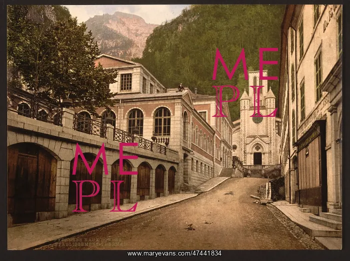 : Establishment thermal, Eaux Bonnes, Pyrenees, France : Establishment thermal, Eaux Bonnes, Pyrenees, France