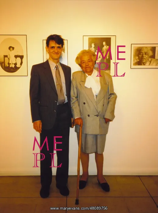 : Esther Bruce & her adopted nephew Stephen Bourne : Esther Bruce & her adopted nephew Stephen Bourne