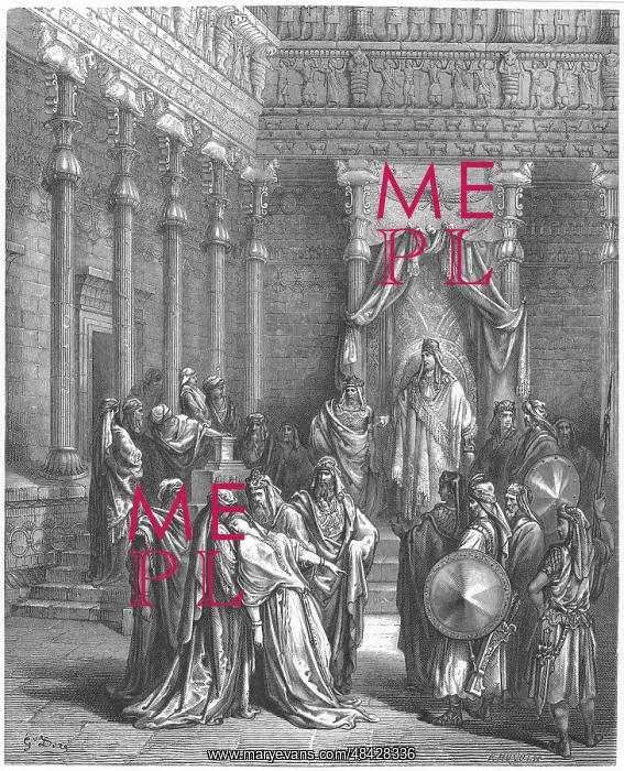 : Esther, coming into presence of king Ashauerus : Esther, coming into presence of king Ashauerus