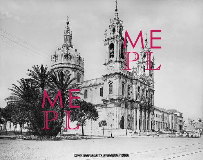 : Estrella Convent in Lisbon, 1909 : Estrella Convent in Lisbon, 1909