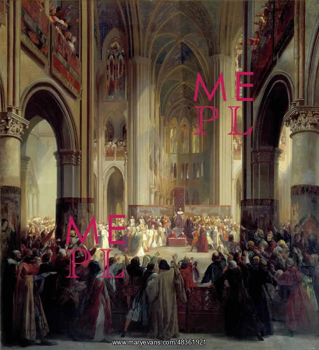 : Etats Generaux de Paris assembled in Paris cathedral : Etats Generaux de Paris assembled in Paris cathedral