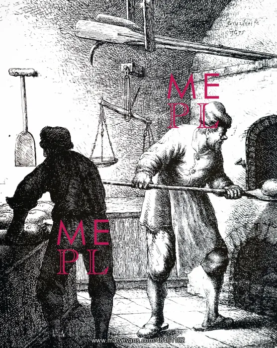  : An etching depicting a baker's shop