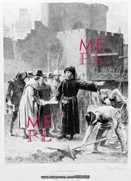 : Etienne Marcel organising the defence of Paris : Etienne Marcel organising the defence of Paris