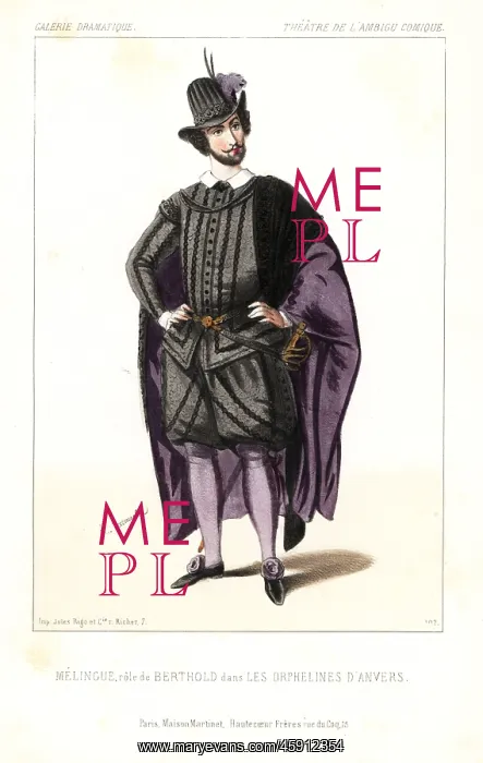 : Etienne Marin Melingue as Berthold in Les : Etienne Marin Melingue as Berthold in Les