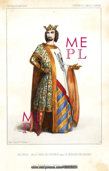 : Etienne Melingue as Louis de Thuringe in Le : Etienne Melingue as Louis de Thuringe in Le
