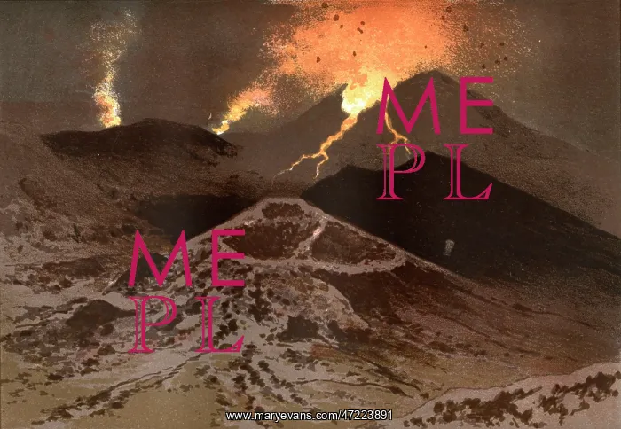: ETNA ERUPTS 1885 : ETNA ERUPTS 1885
