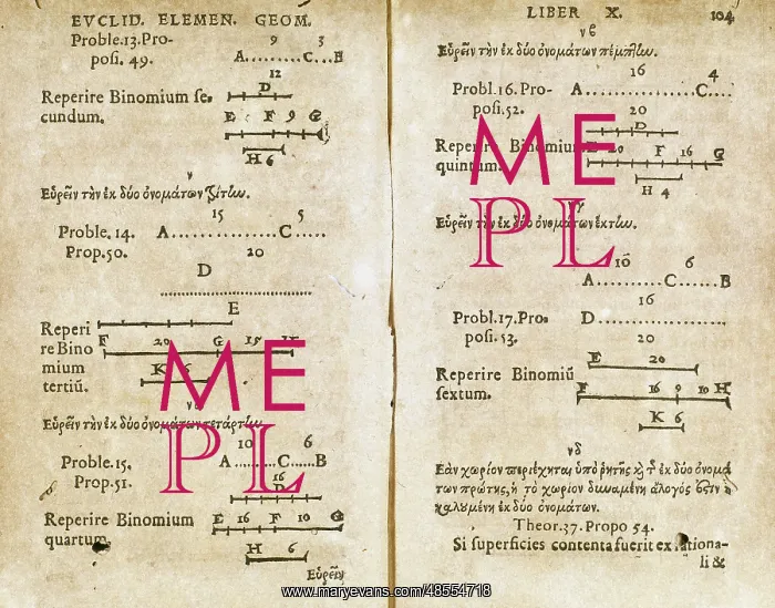 : Euclid. Elementum'. Page of the Book of Geometry : Euclid. Elementum'. Page of the Book of Geometry
